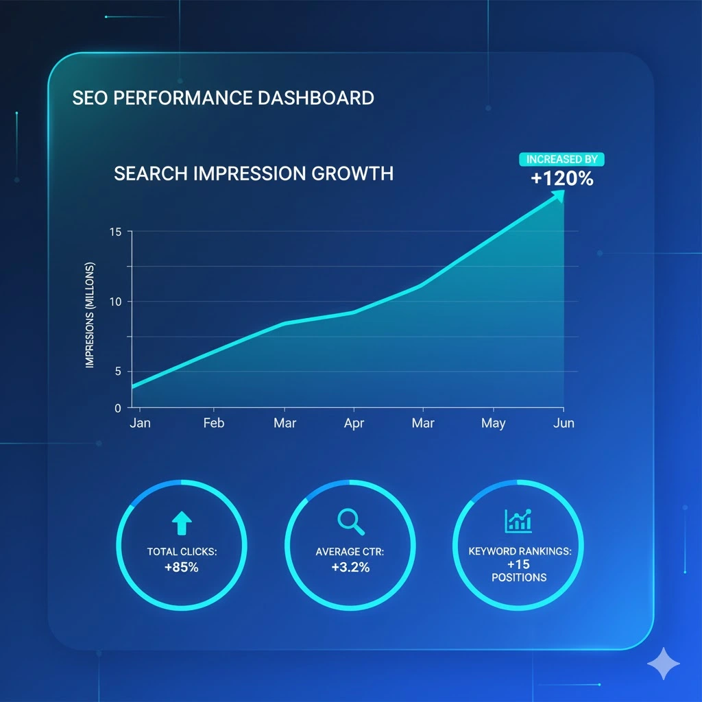 Home seo performance dashboard