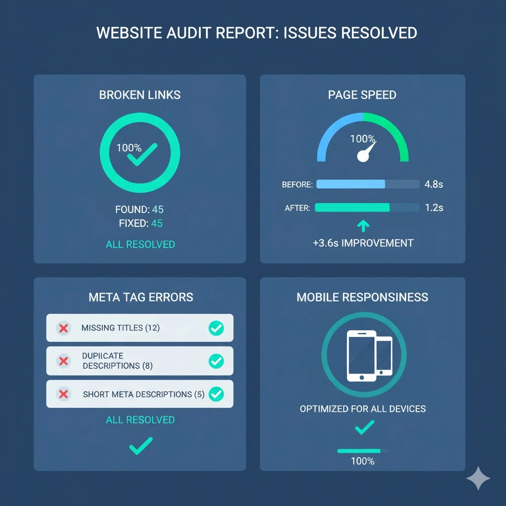 Home website audit report